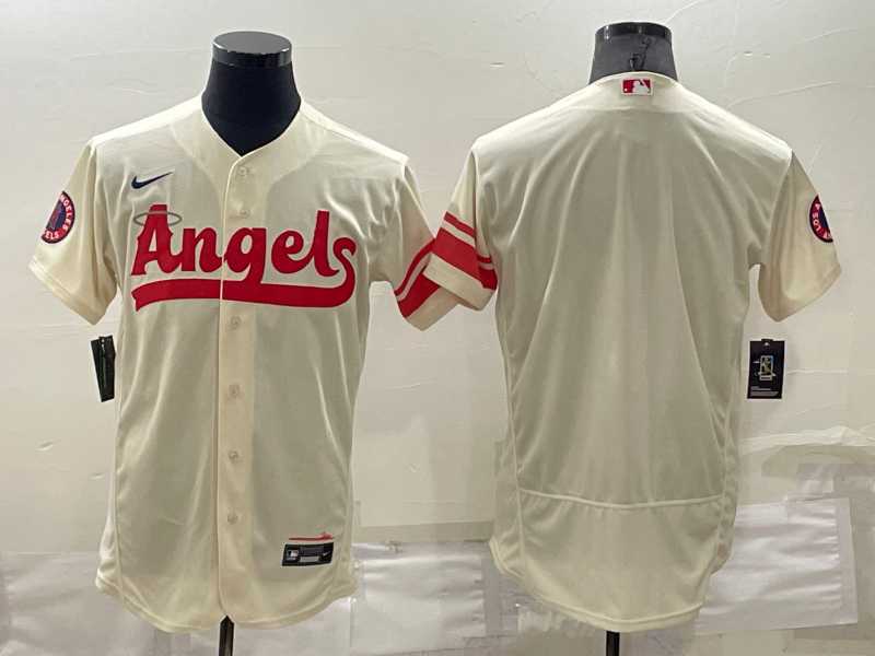 Angels Blank Cream 2022 City Connect Flexbase Jersey,We sell and wholesale Angels Blank Cream 2022 City Connect Flexbase Jersey on line form chian!